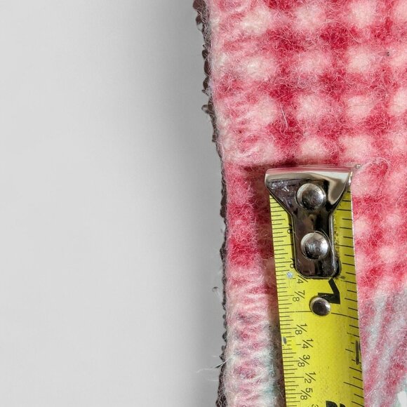 Vintage Ralph Lauren Plaid 100% Wool Blanket Madras MADE IN USA WPL-6280 *SHRUNK - Picture 9 of 9